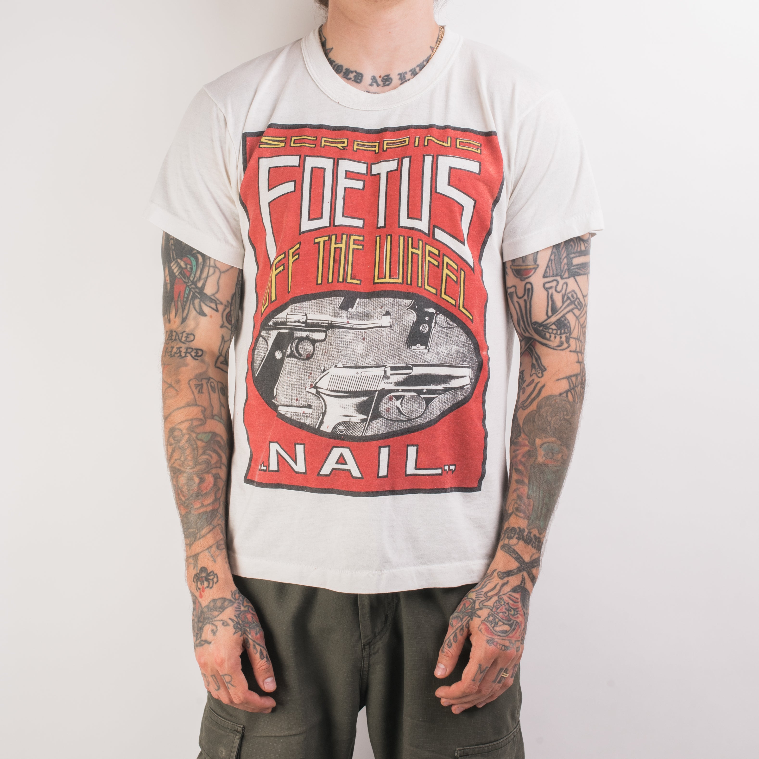 Vintage 80s Foetus Nail T Shirt Mills Vintage Usa