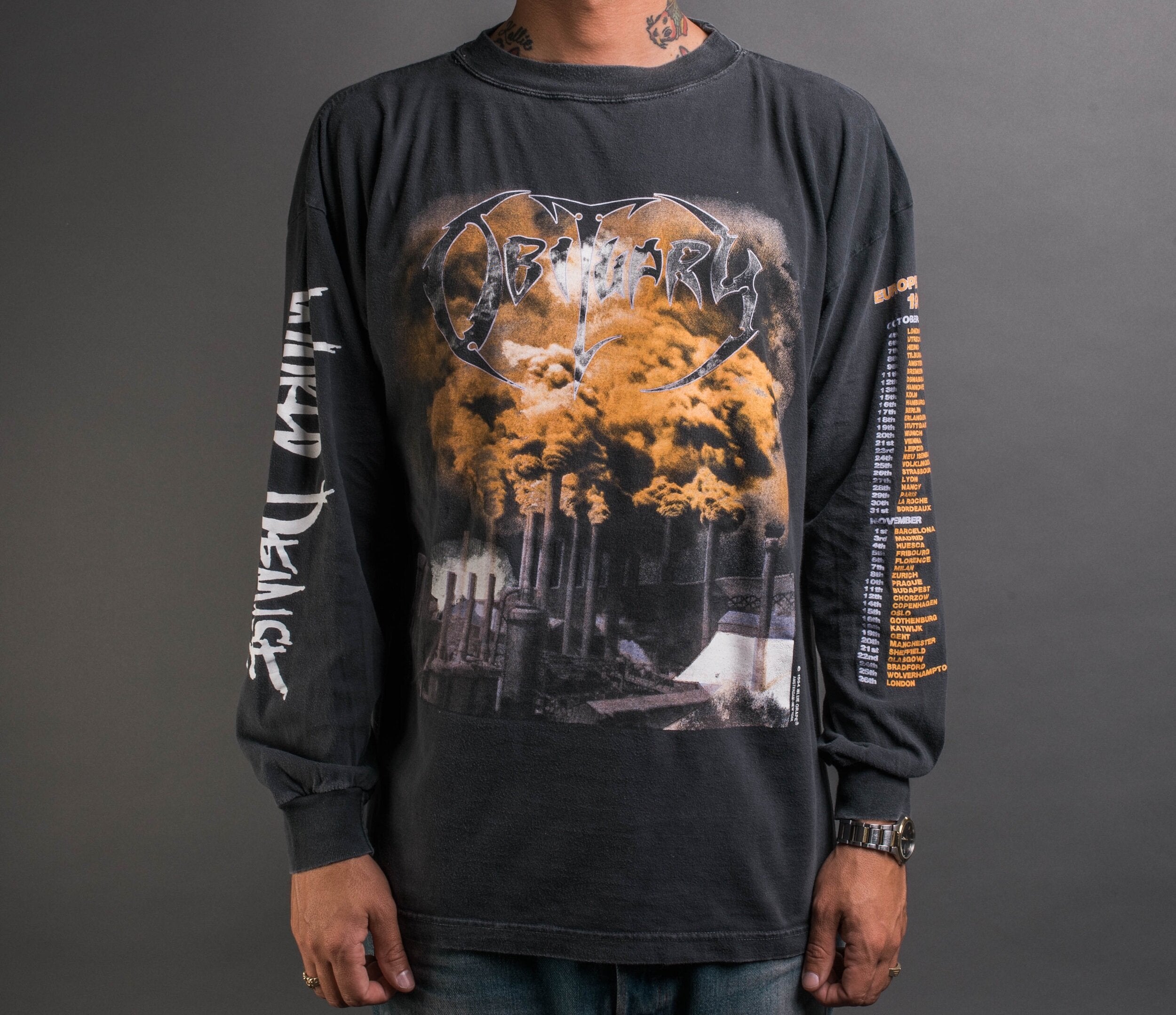 Vintage 1994 Obituary World Demise Tour Longsleeve – Mills