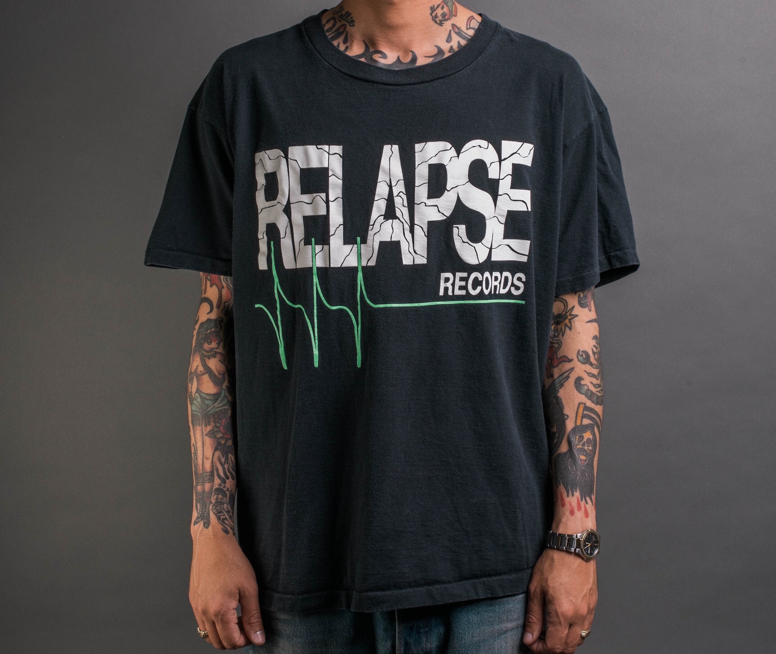 Vintage 90's Relapse Records T-Shirt – Mills Vintage USA