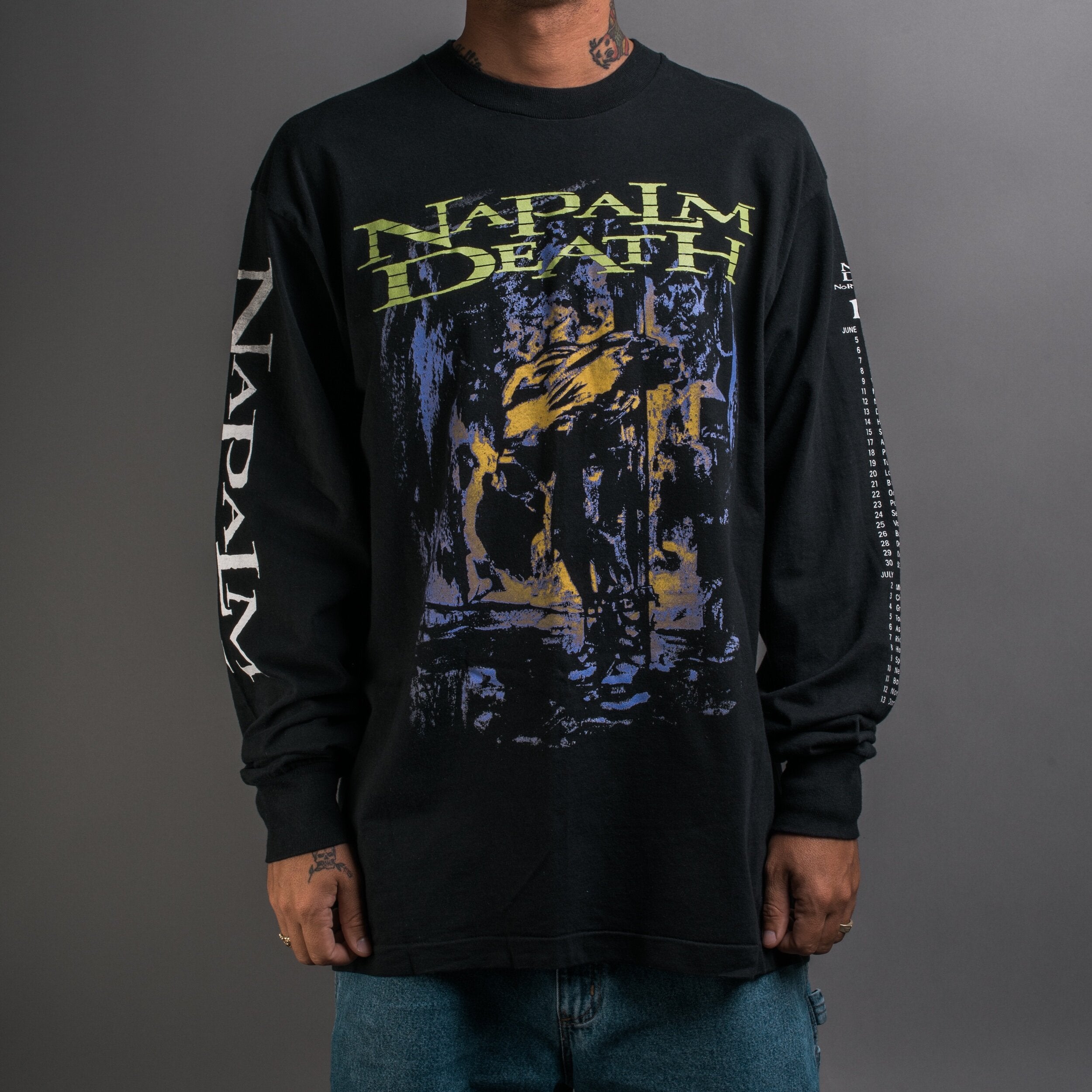 Vintage 1996 Napalm Death American Tour Longsleeve