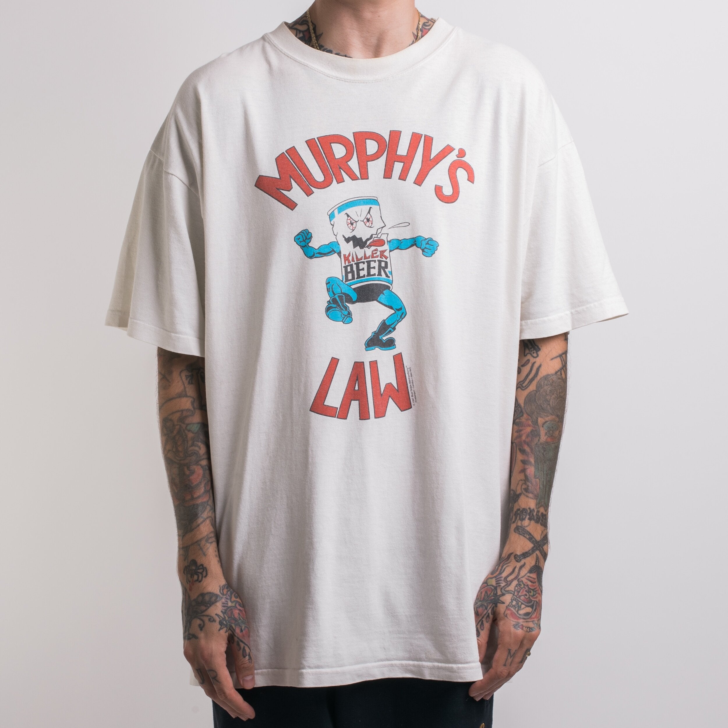 Dead City Merchandise — MURPHY'S LAW Original Killer Beer White T-Shirt