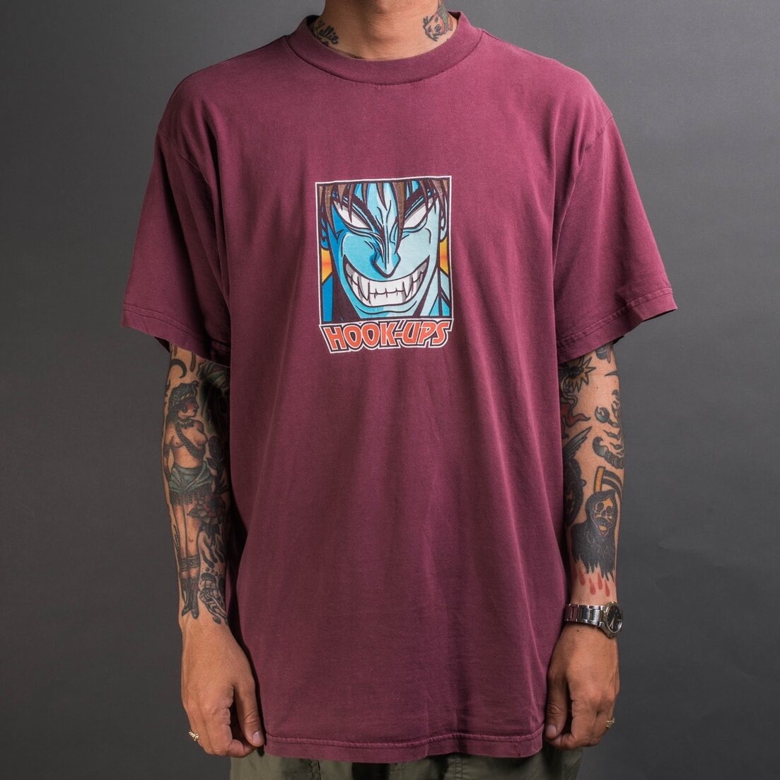 Vintage 90's Hook-Ups Skateboards Devilman T-Shirt – Mills Vintage USA