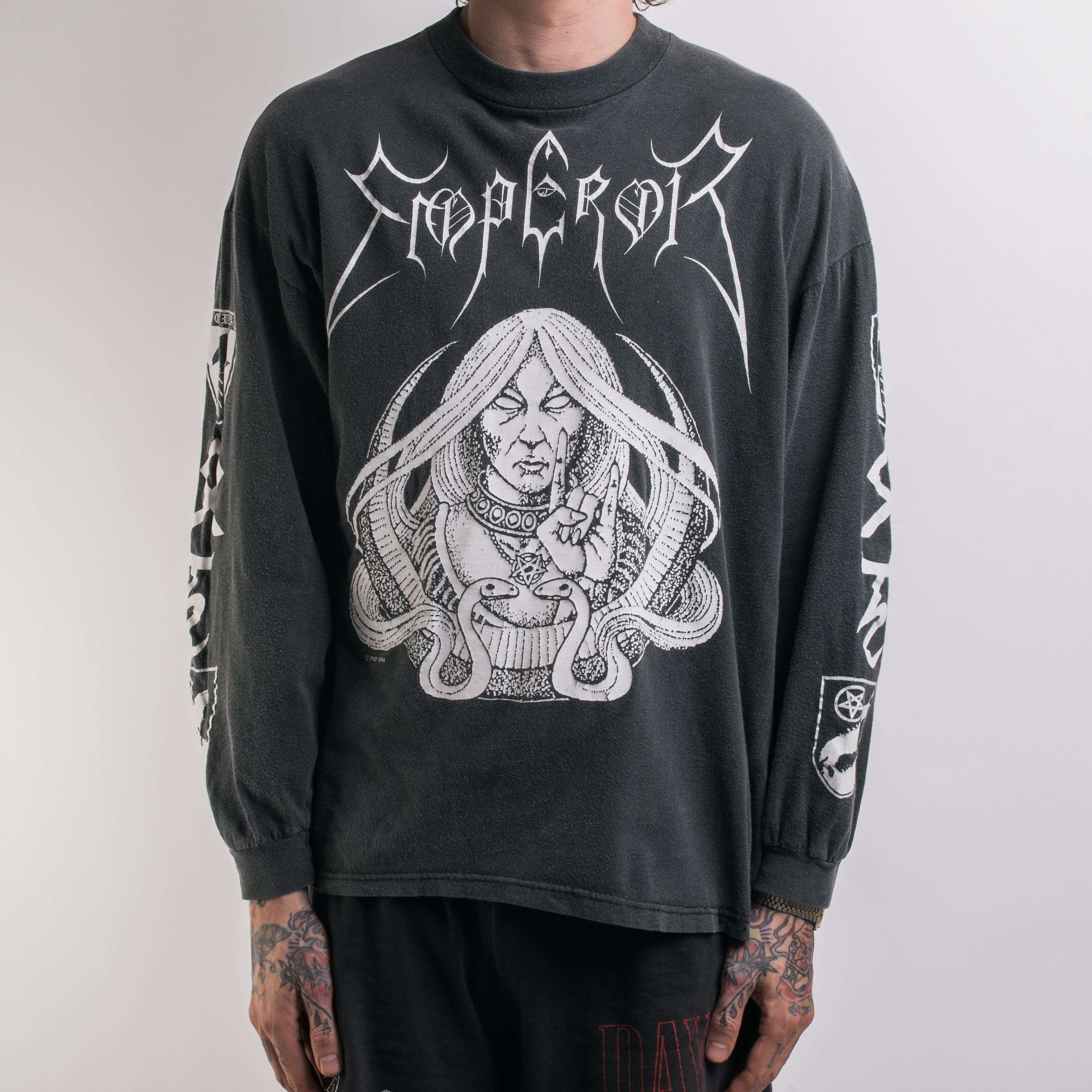 Vintage 1994 Emperor Into the Mills Vintage Thoughts Longsleeve – USA of Infinity