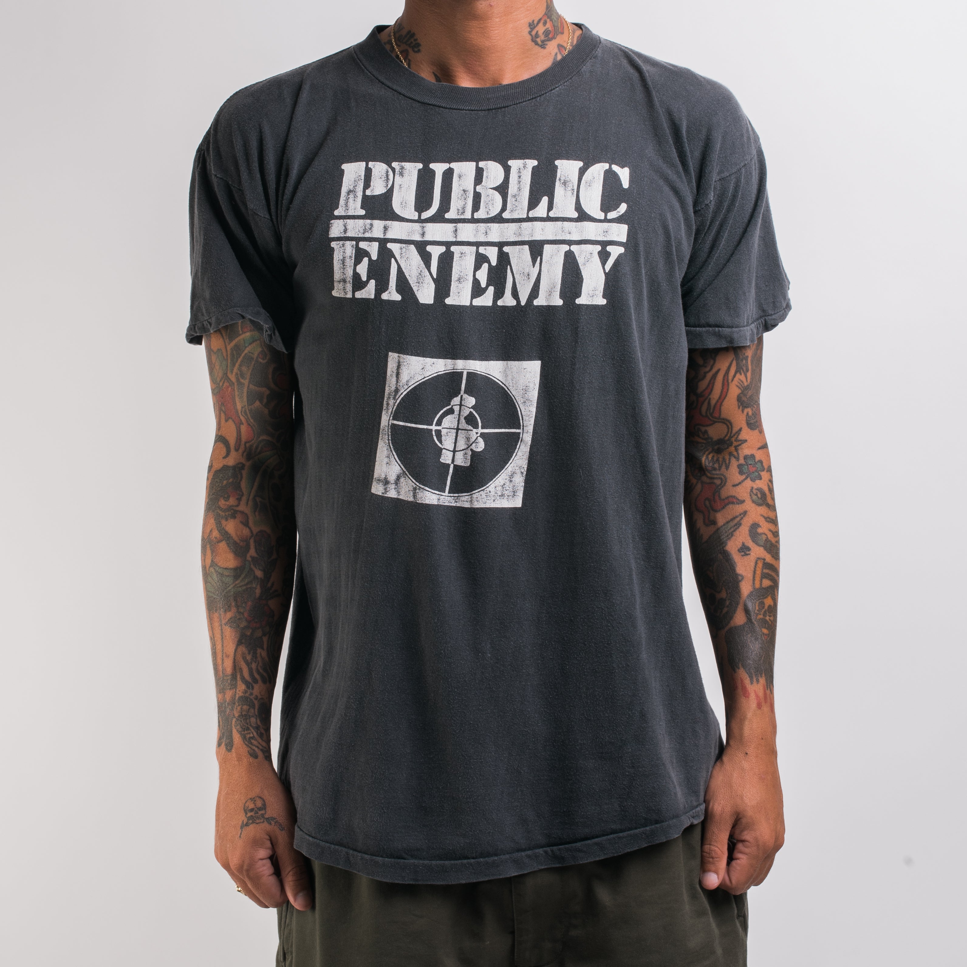 人気色 80年代 PUCLIC ENEMY TEE L ヴィンテージt-シャツ USA | www