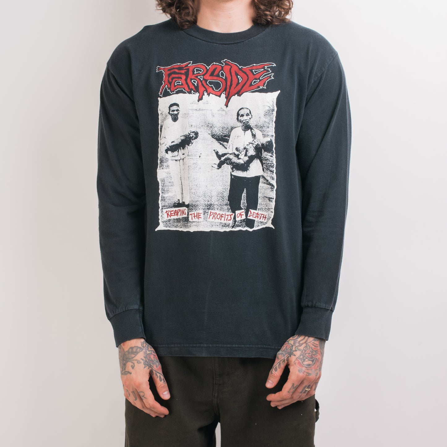 Vintage 90’s Farside Reaping The Profits Of Death Longsleeve