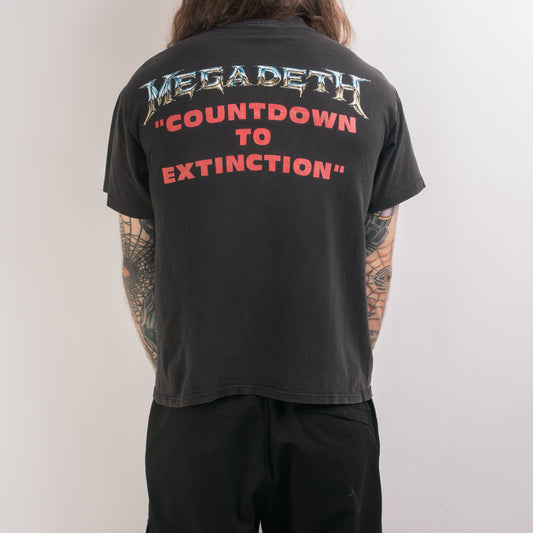 Vintage 1992 Megadeth Countdown To Extinction T-Shirt