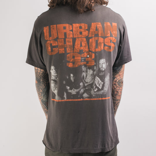 Vintage 1993 Biohazard Urban Chaos T-Shirt