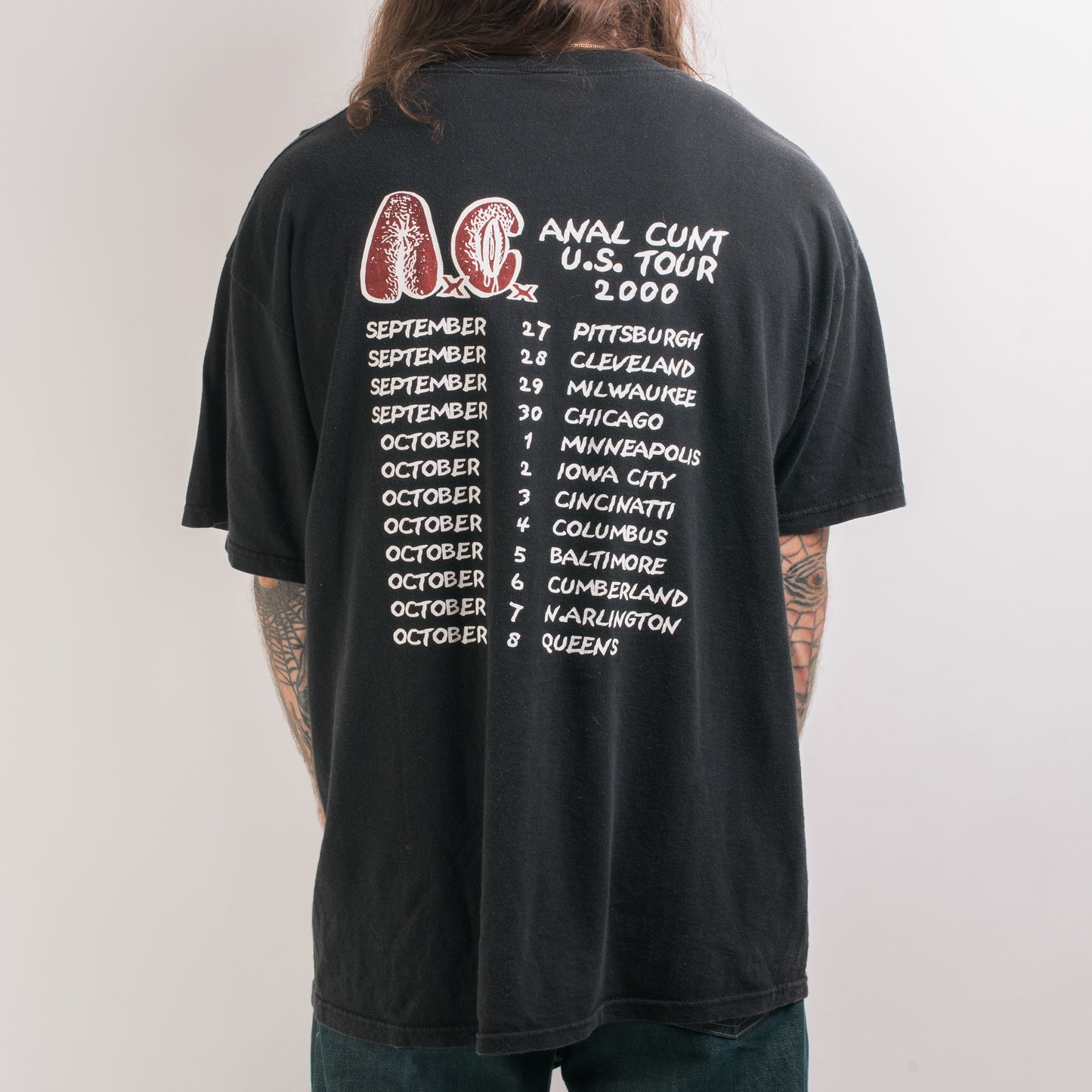 Vintage 2000 Anal Cunt Tour T-Shirt