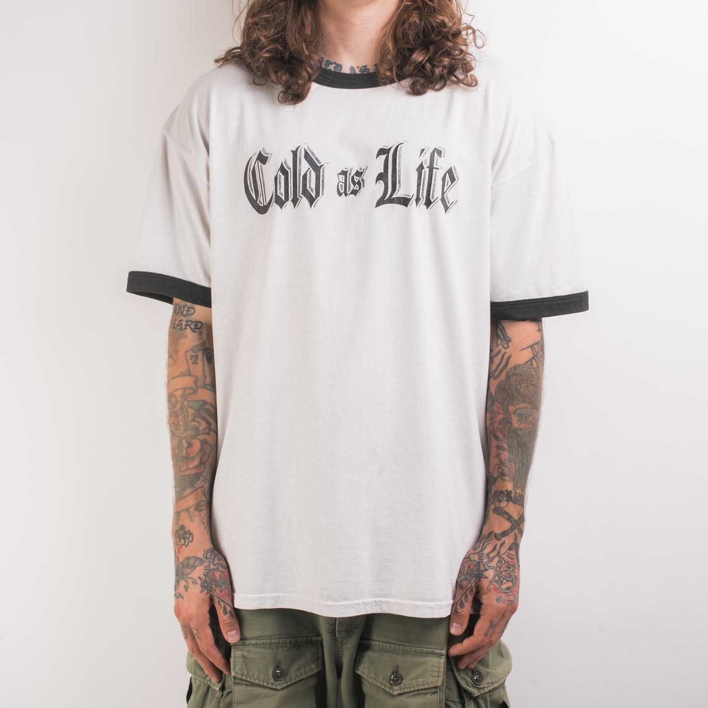 Vintage 90’s Cold As Life Ringer T-Shirt