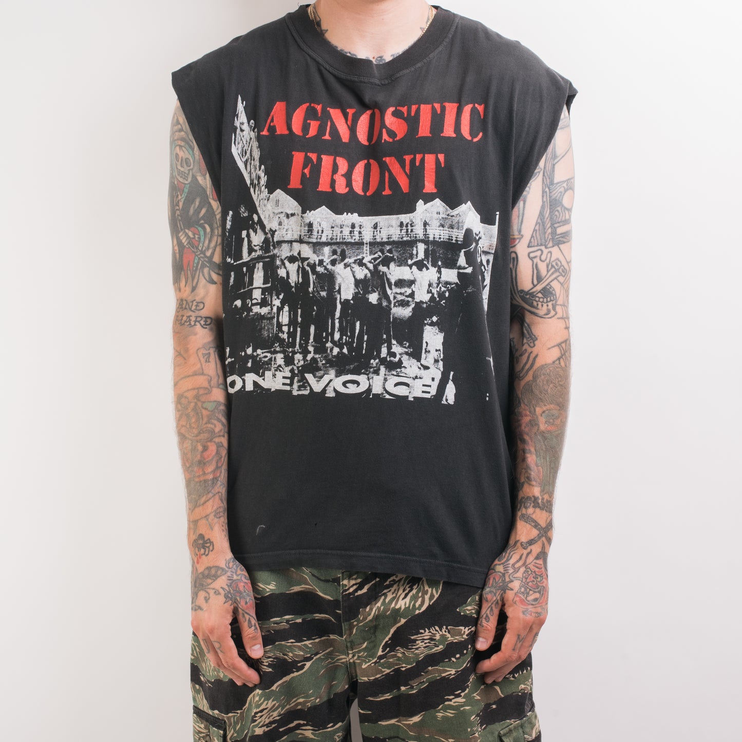 Vintage 1992 Agnostic Front One Voice Tour T-Shirt