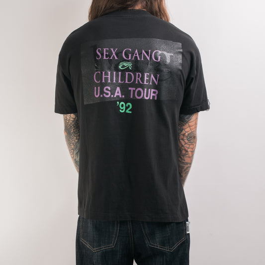 Vintage 1992 Sex Gang Children Tour T-Shirt