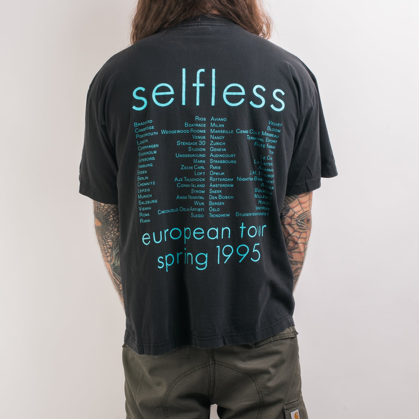 Vintage 1995 Godflesh Selfless Tour T-Shirt