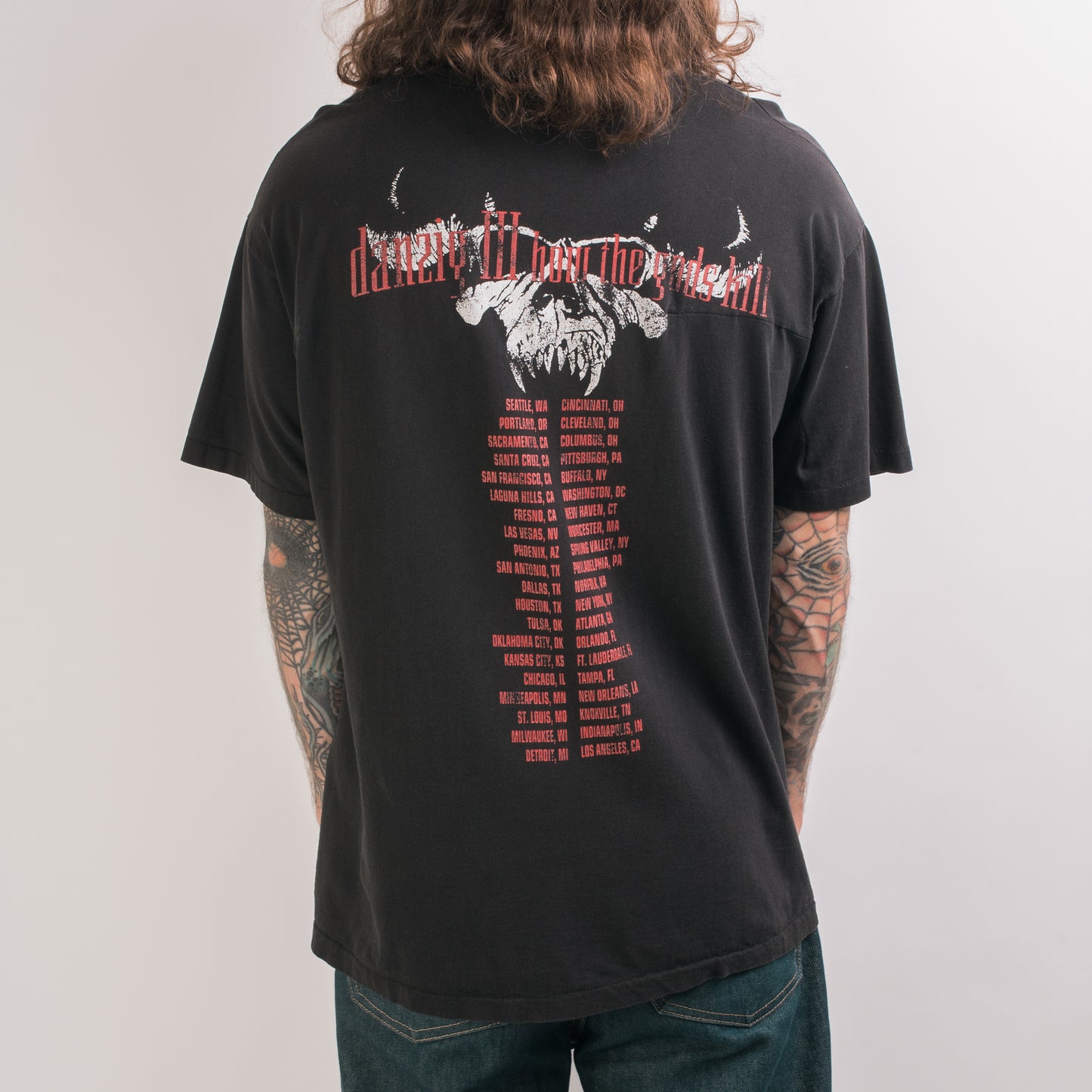 Vintage 1992 Danzig How The Gods Kill Tour T-Shirt