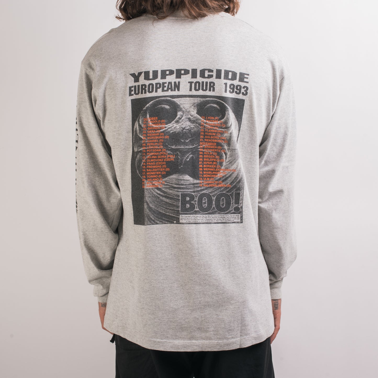 Vintage 1993 Yuppicide Euro Tour Longsleeve