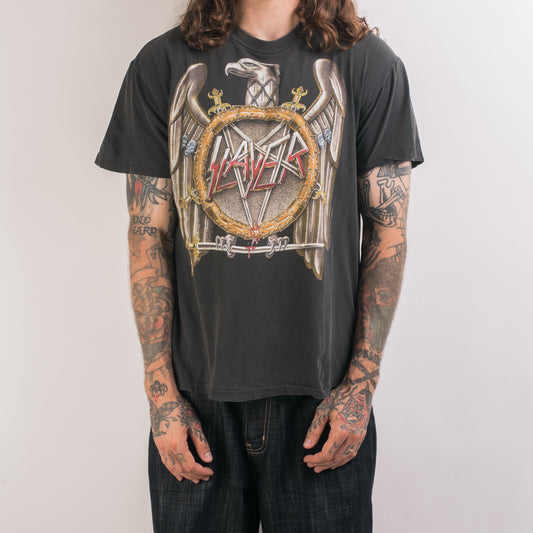 Vintage 1990 Slayer Seasons In The Abyss Tour T-Shirt