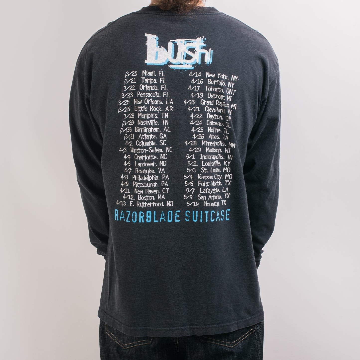 Vintage 90’s Bush Razorblade Suitcase Tour Longsleeve