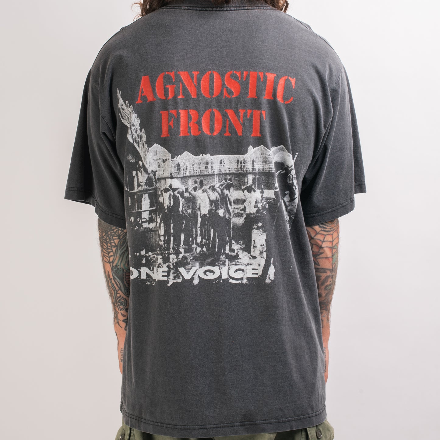 Vintage 1992 Agnostic Front One Voice Tour T-Shirt