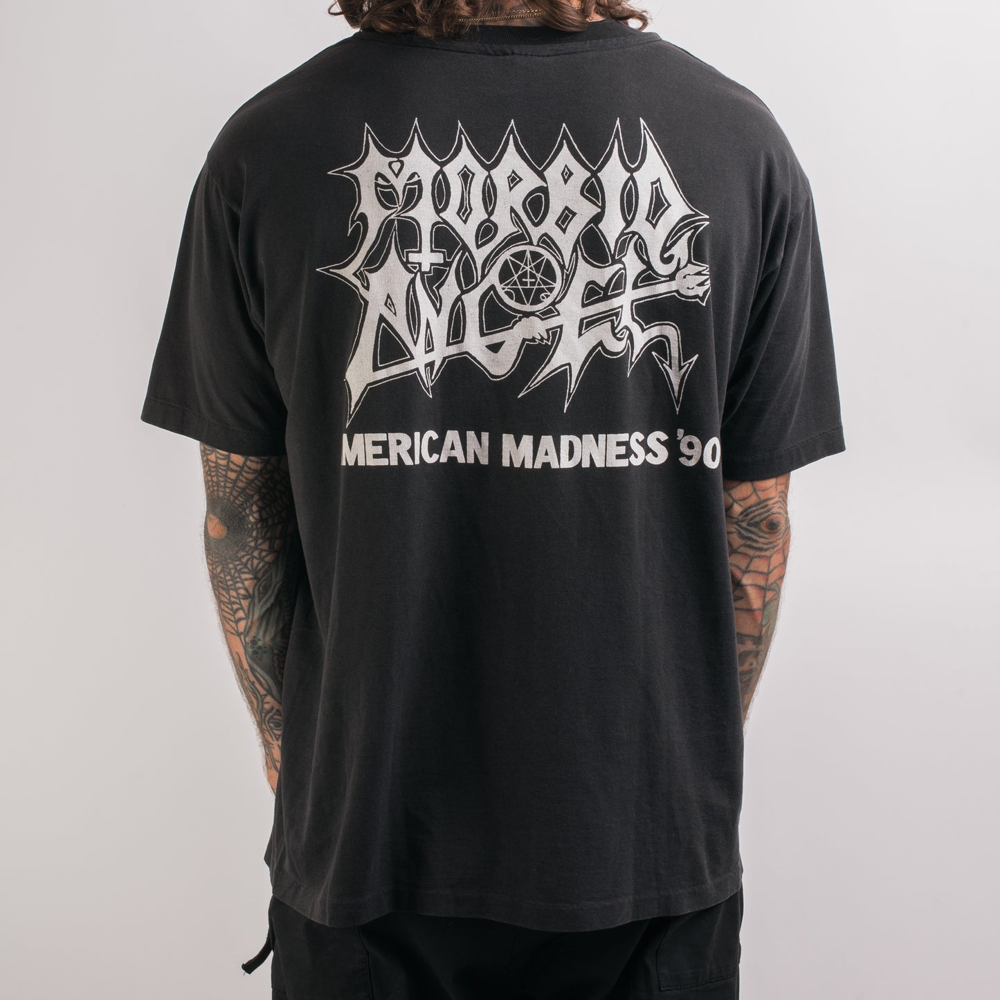 Vintage 1990 Morbid Angel American Madness Tour T-Shirt