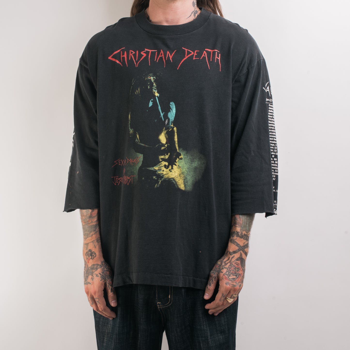 Vintage 1994 Christian Death Valor Sexy Death God Tour Longsleeve