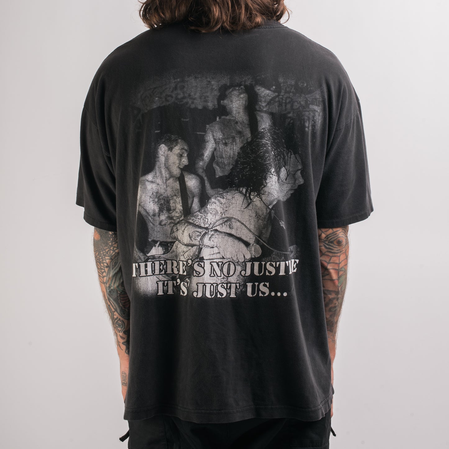 Vintage 90’s Agnostic Front There’s No Justice Just Us T-Shirt