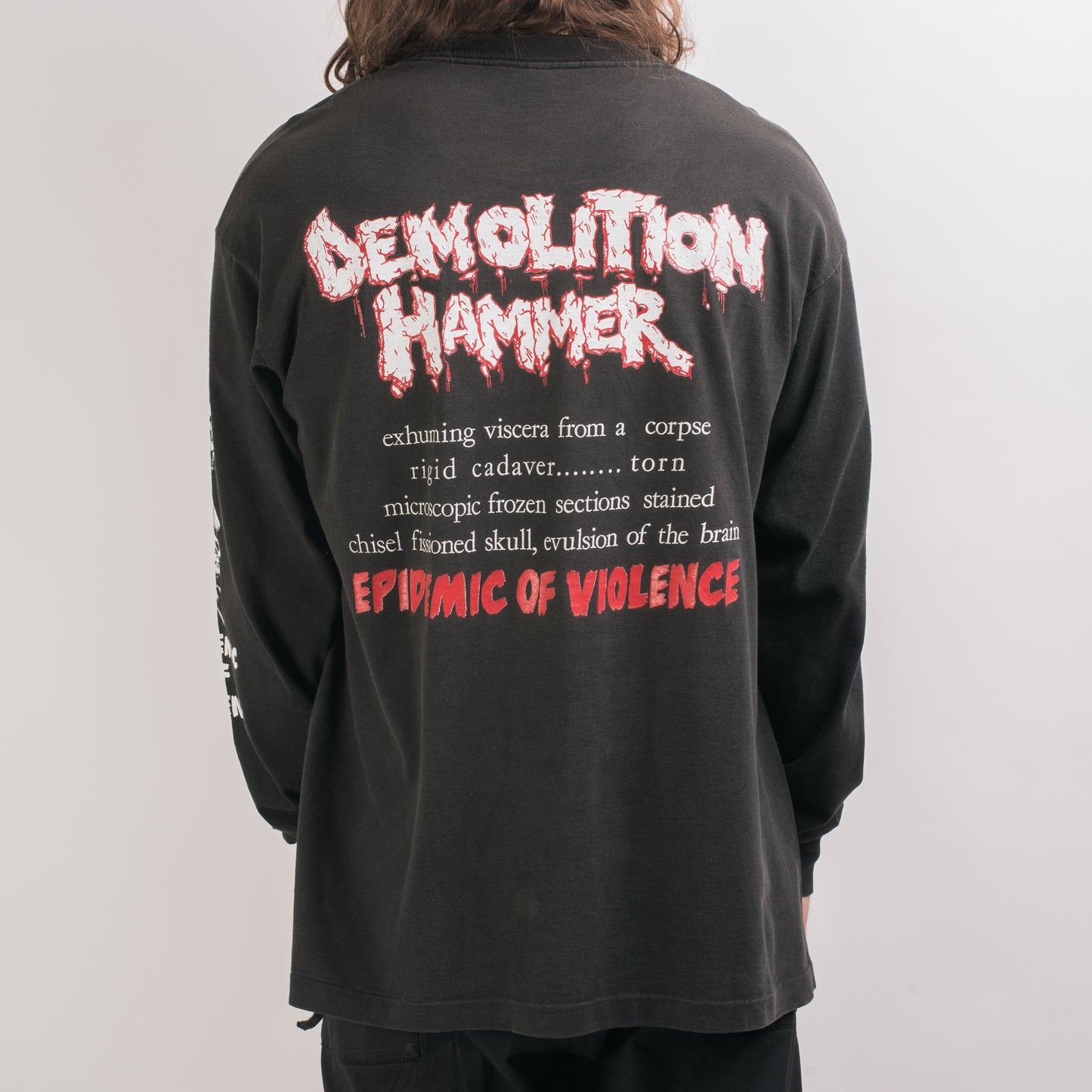 Vintage 90’s Demolition Hammer Epidemic Of Violence Longsleeve