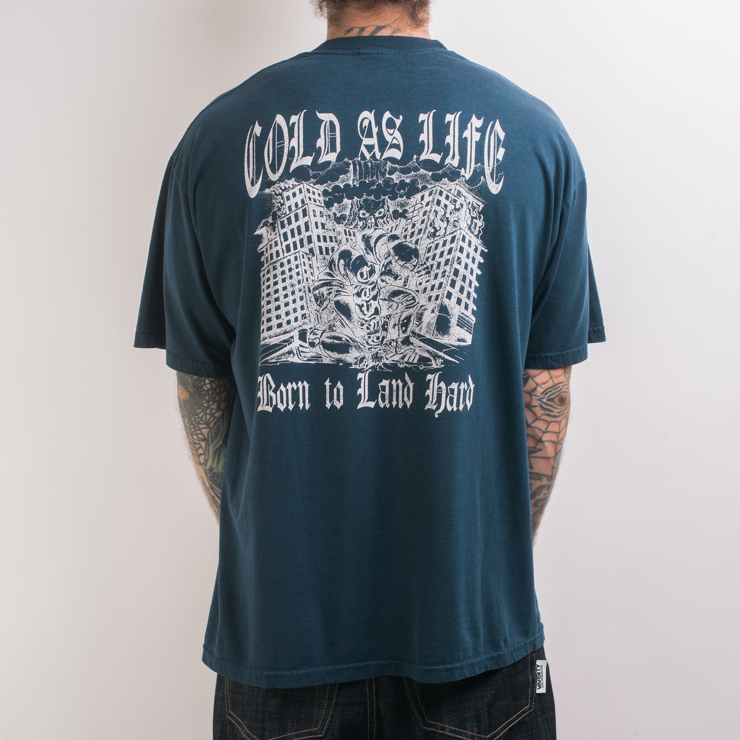 Vintage 90’s Cold As Life Born To Land Hard T-Shirt