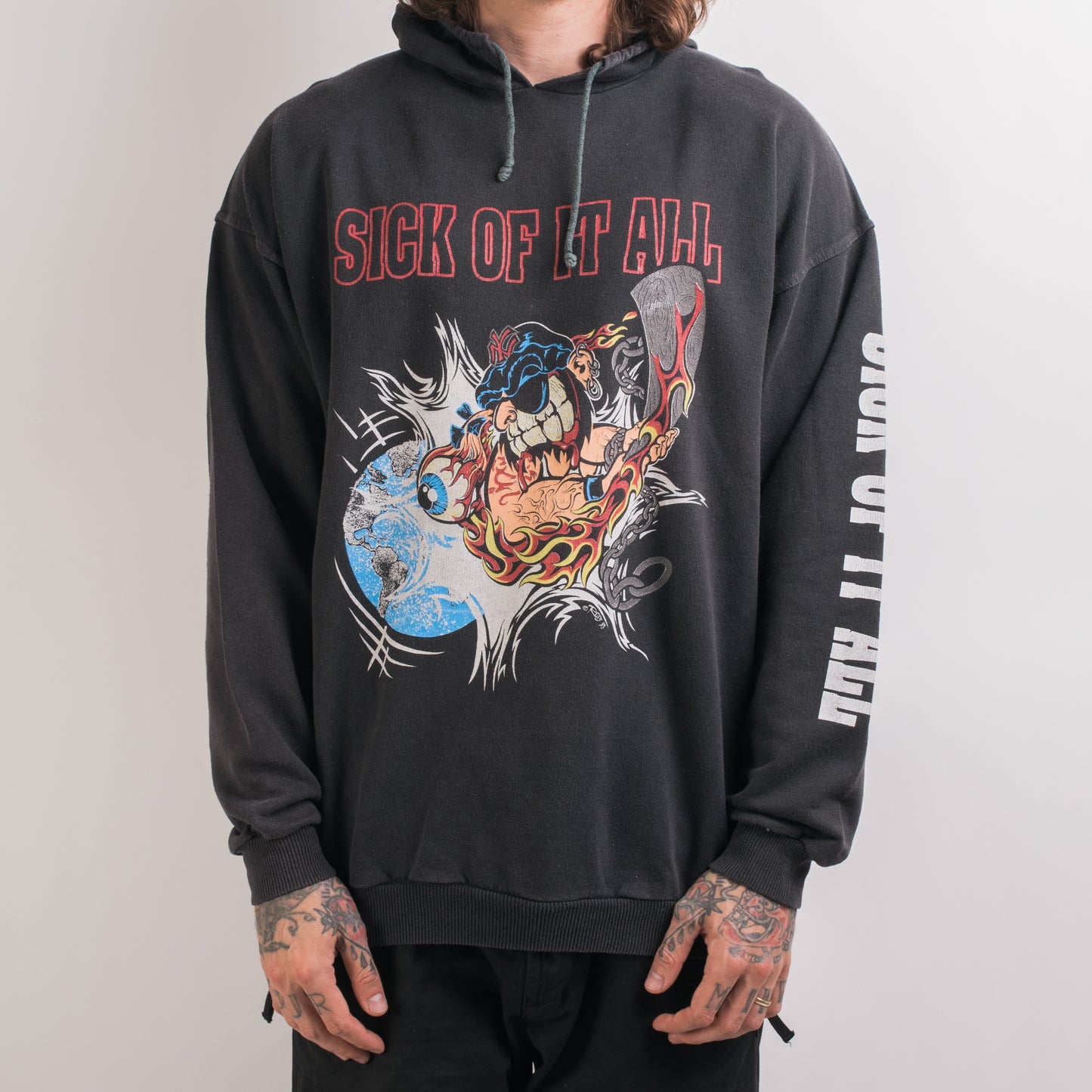 Vintage 90’s Sick Of It All Pushed Too Far Hoodie