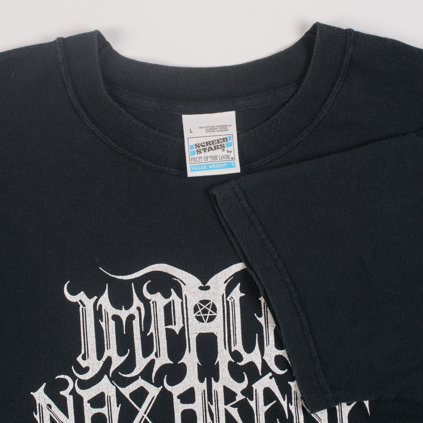 Vintage 90’s Impaled Nazarene Smoke Crack And Worship Satan T-Shirt