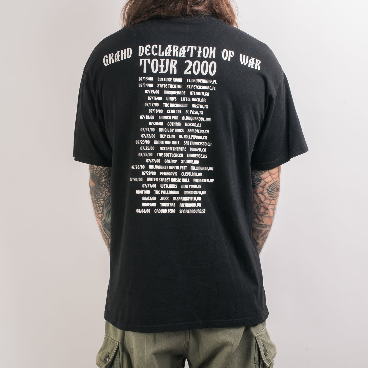 Vintage 2000 Mayhem Grand Declaration Of War Tour T-Shirt