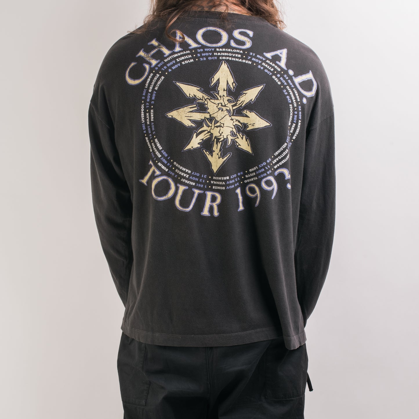 Vintage 1993 Sepultura Chaos AD Tour Longsleeve