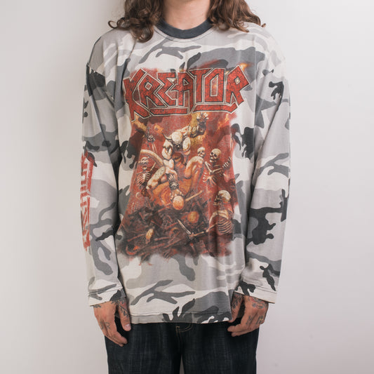 Vintage 90’s Kreator Pleasure To Kill Camo Longsleeve