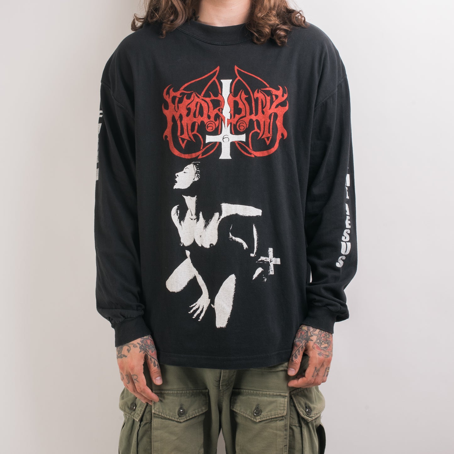 Vintage 90’s Marduk Fuck Me Jesus Longsleeve