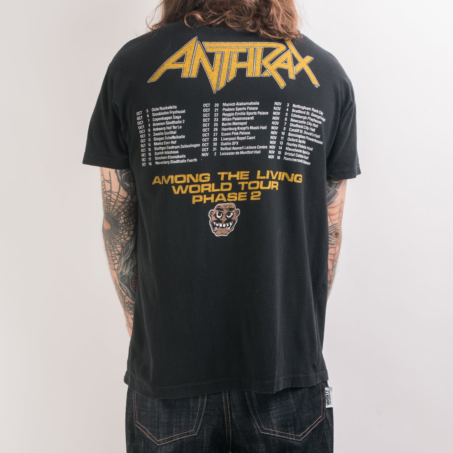 Vintage 1987 Anthrax Among the Living Tour T-Shirt