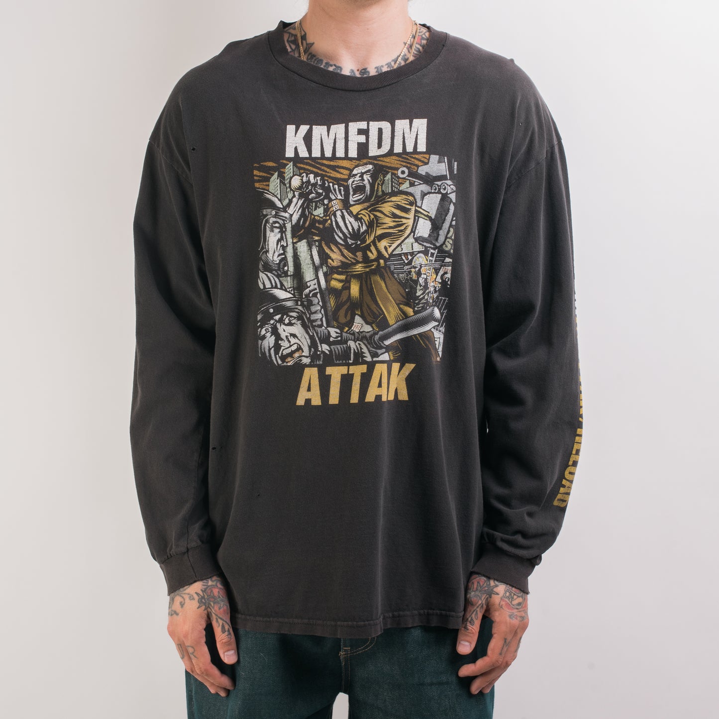 Vintage 90’s KMFDM Attack Longsleeve