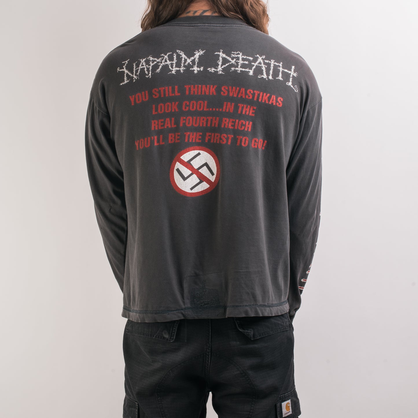 Vintage 90’s Napalm Death Nazi Punks Fuck Off Longsleeve