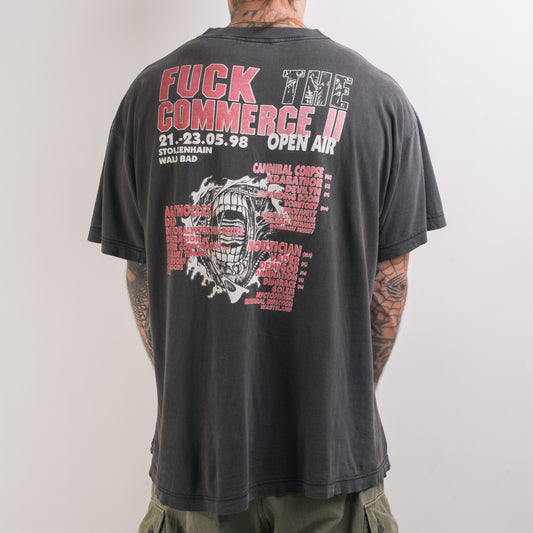 Vintage 1998 Fuck The Commerce 2 Fest T-Shirt