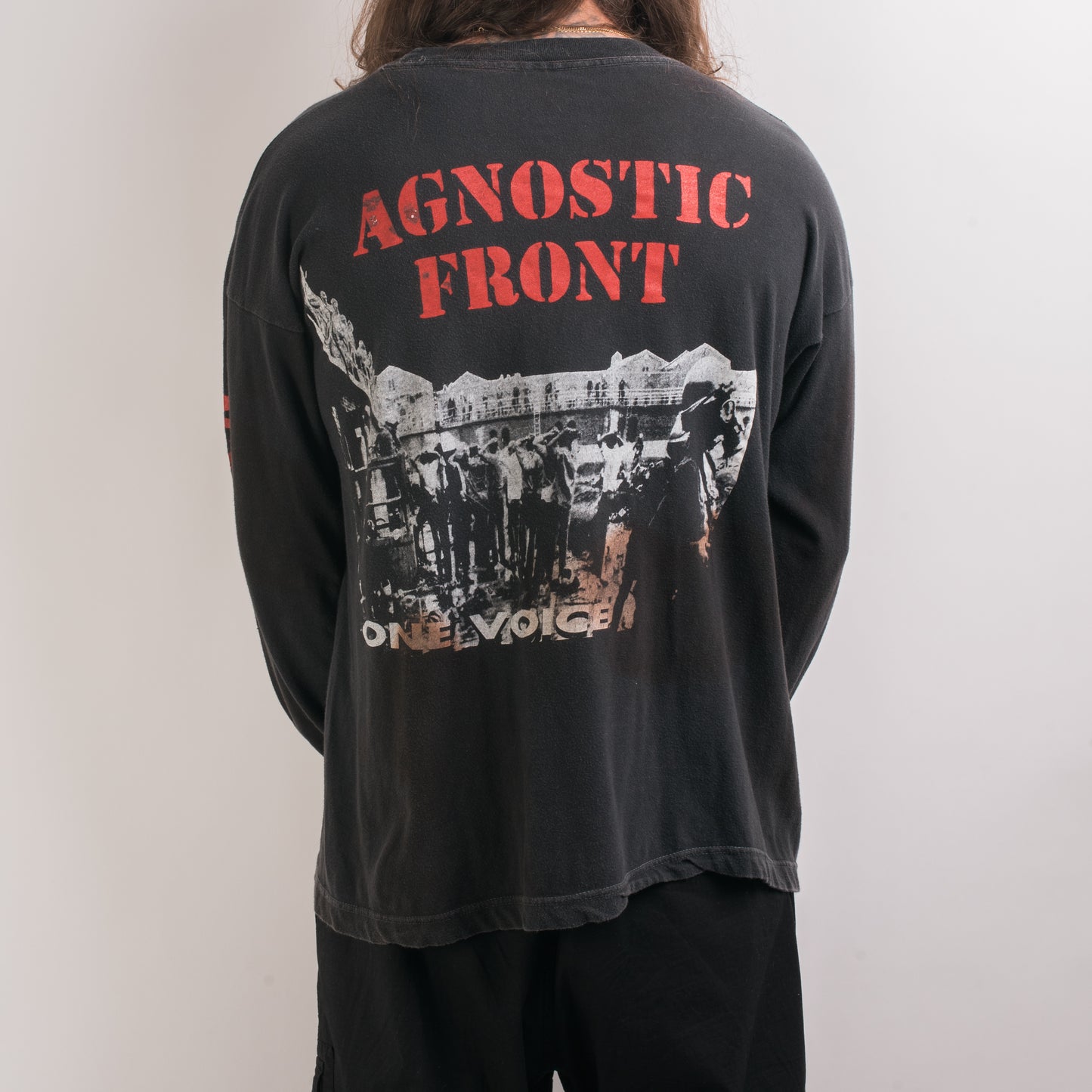 Vintage 1992 Agnostic Front One Voice Tour Longsleeve