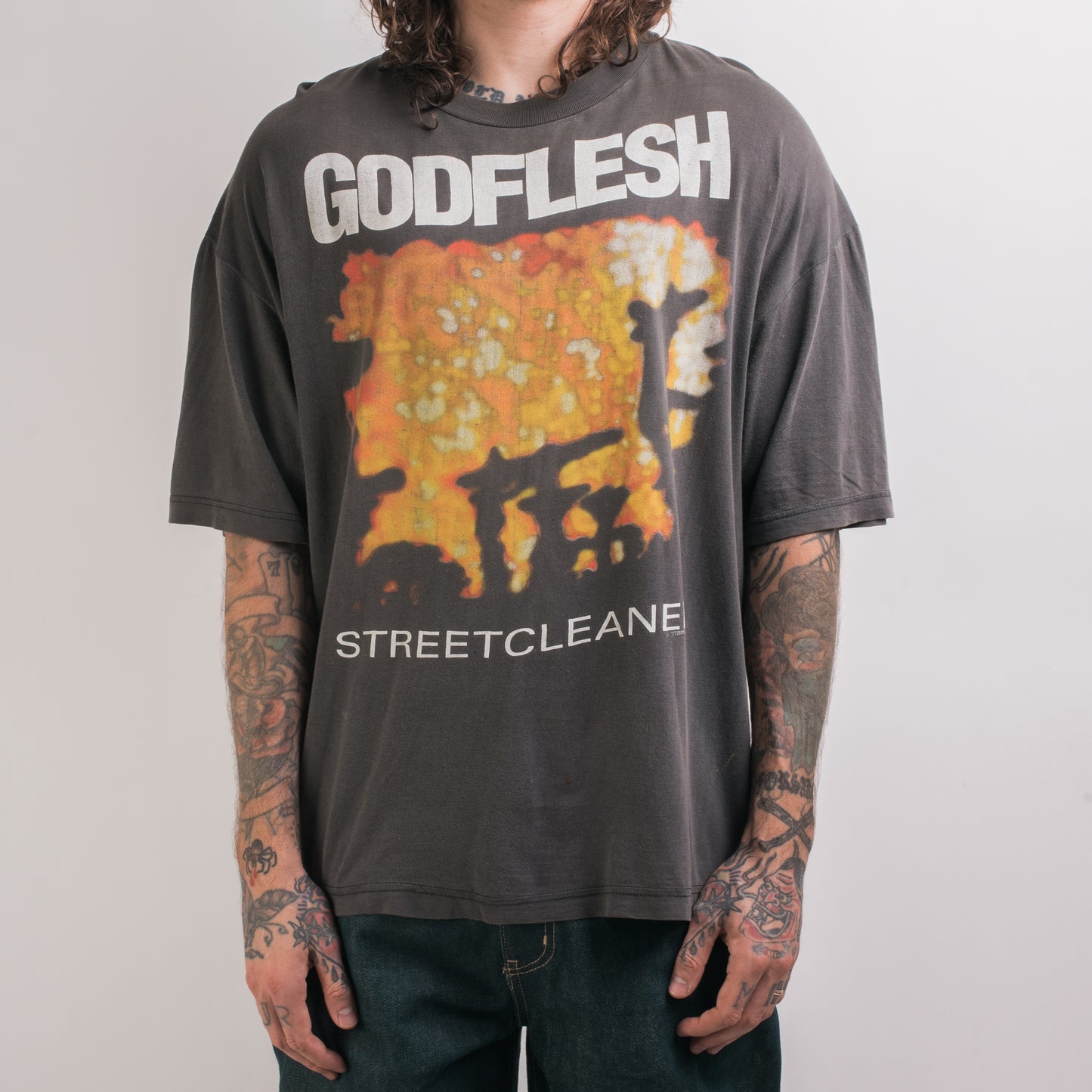 Vintage 1990 Godflesh Streetcleaner T-Shirt