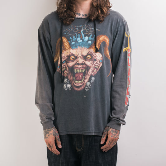 Vintage 90’s Slayer Hooded Longsleeve