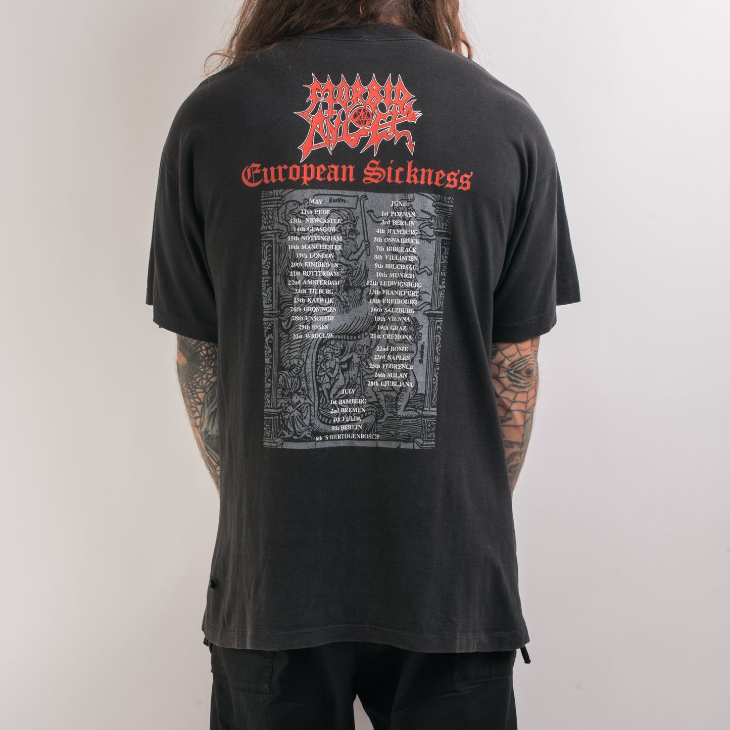 Vintage 90’s Morbid Angel Leading The Rats Tour T-Shirt