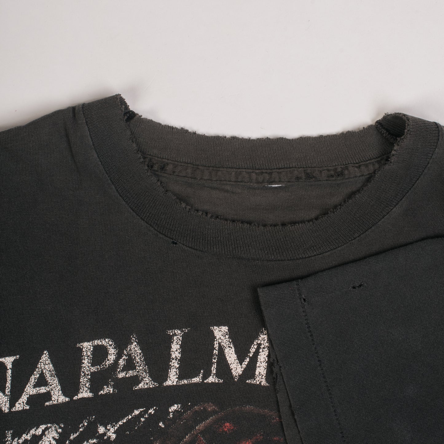 Vintage 1992 Napalm Death Campaign For Musical Destruction Tour T-Shirt