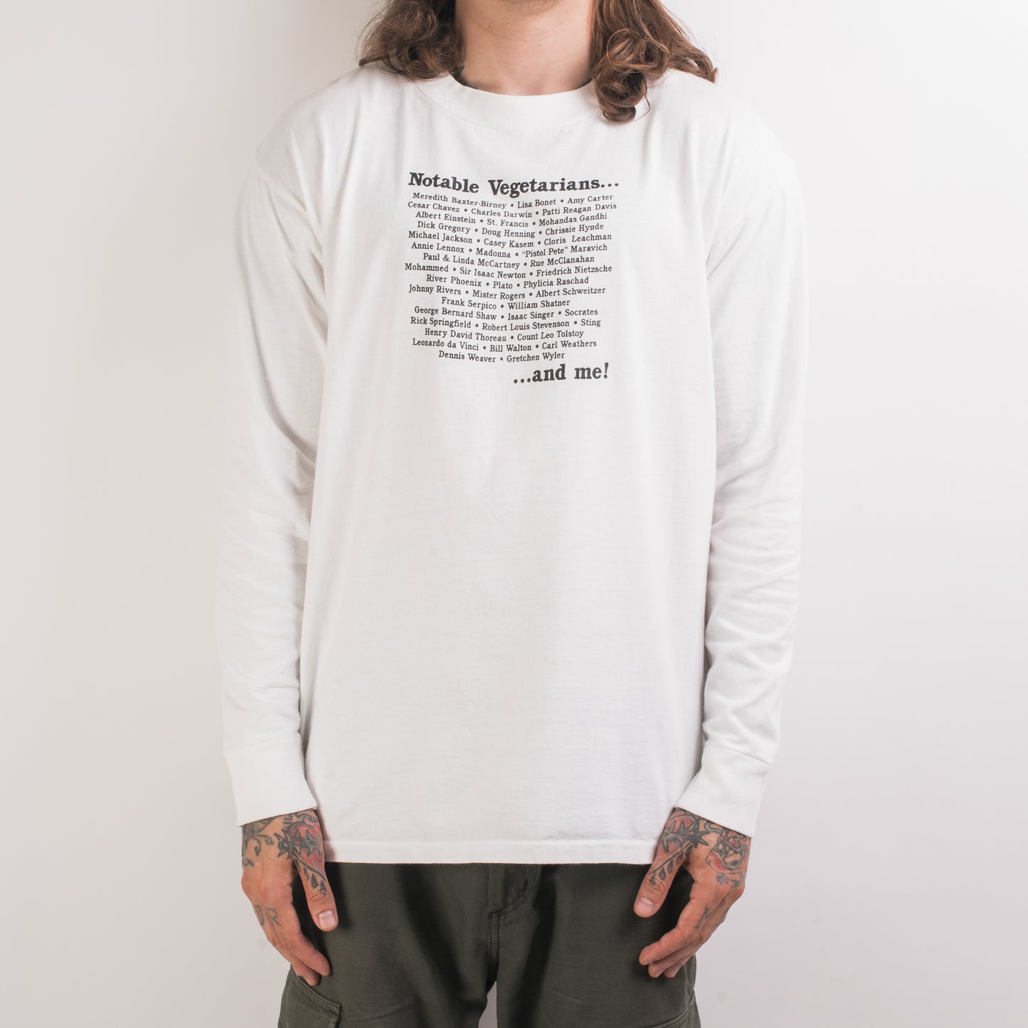 Vintage 90’s Notable Vegetarians Longsleeve