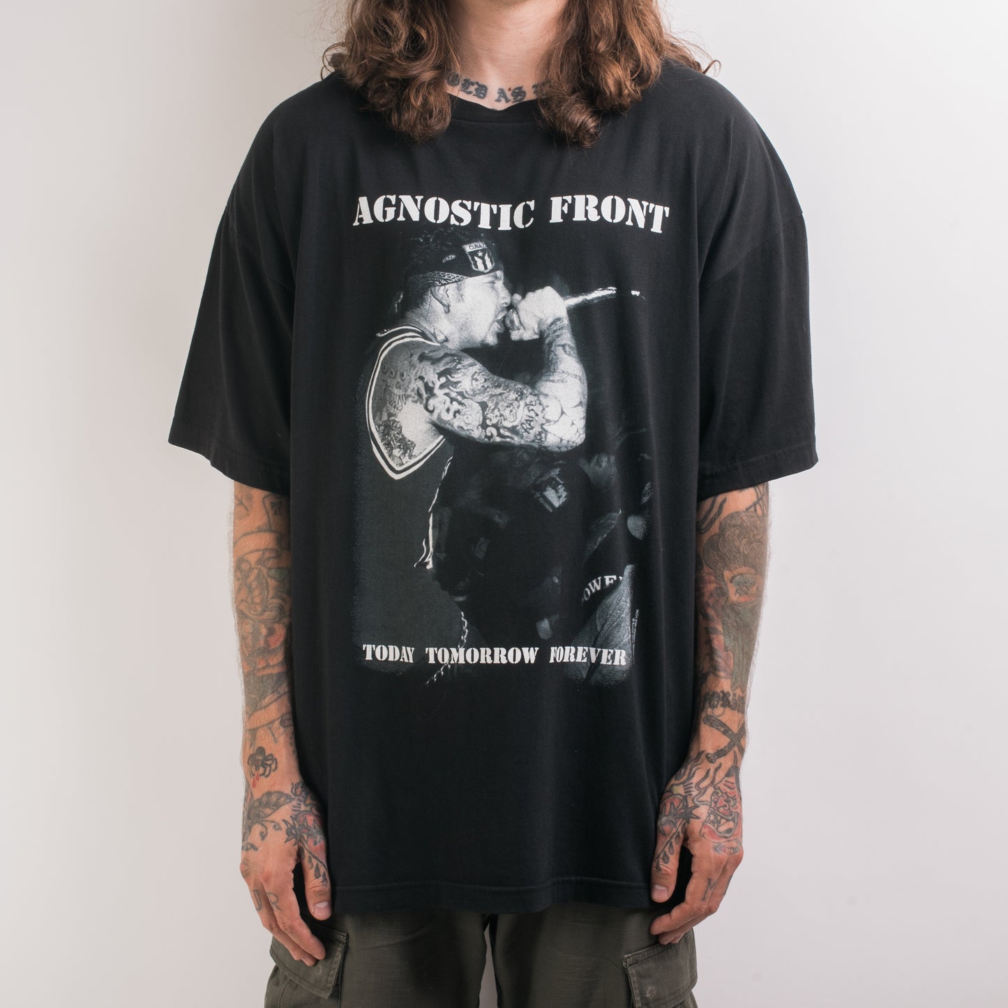 Vintage 1997 Agnostic Front Today Tomorrow Forever T-Shirt