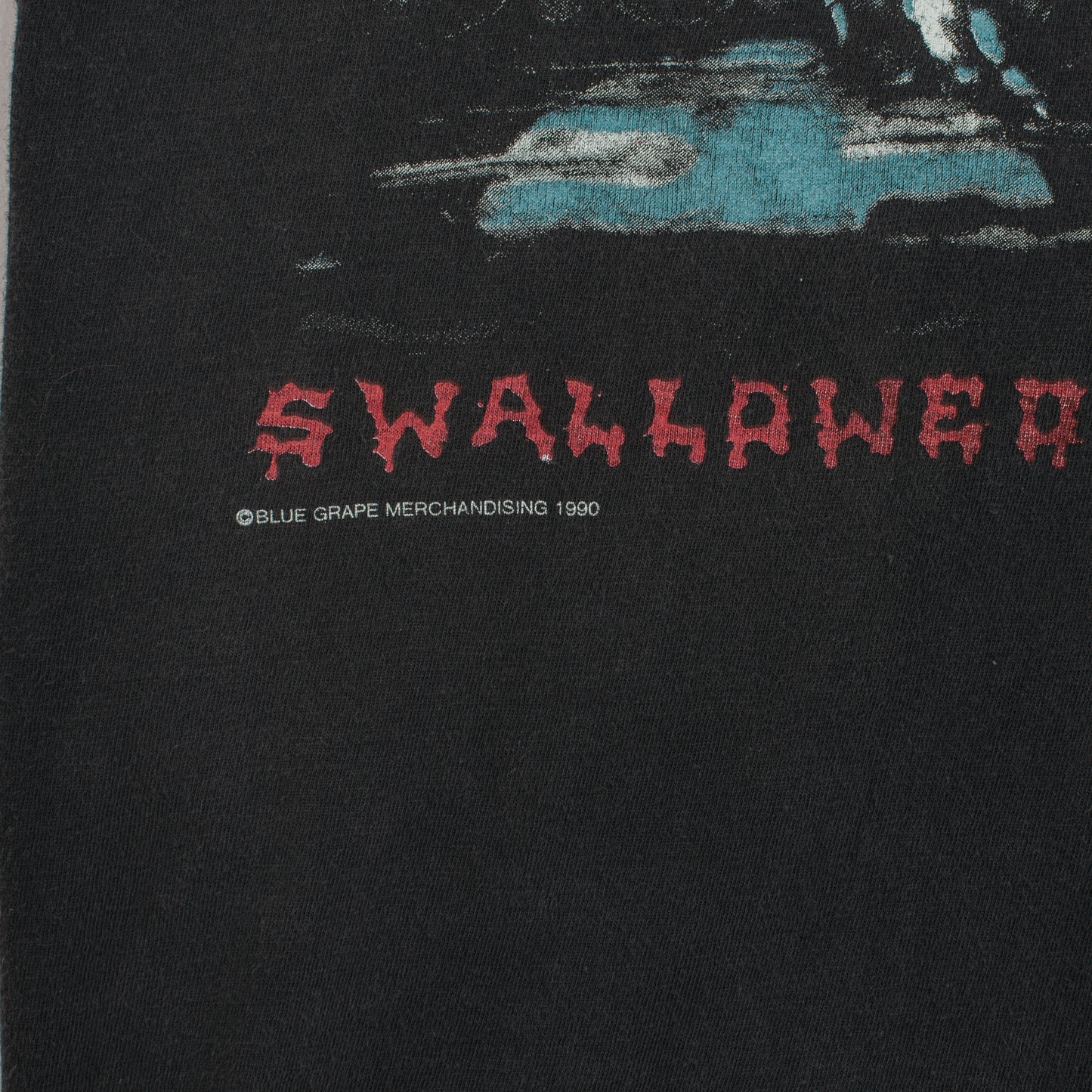 Vintage 1990 Sadus Swallowed in Black Tour T-Shirt