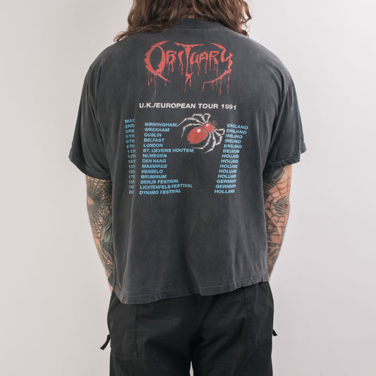 Vintage 1991 Obituary European Tour T-Shirt