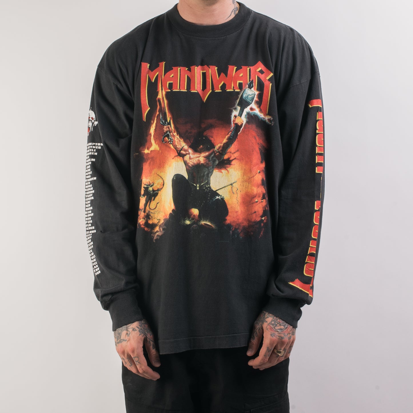 Vintage 1992 Manowar Agony And Ecstasy Tour Longsleeve