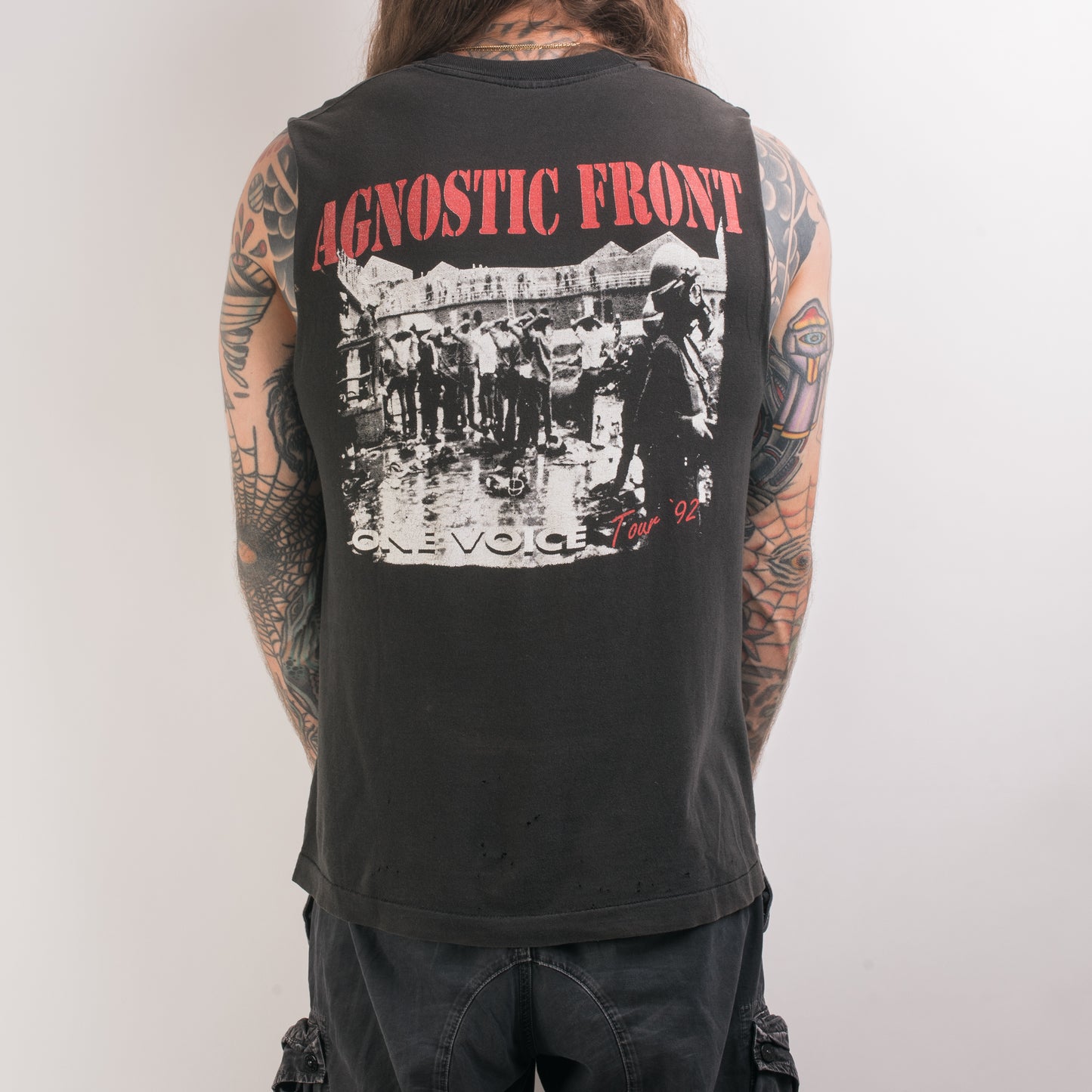 Vintage 1992 Agnostic Front One Voice Tour T-Shirt