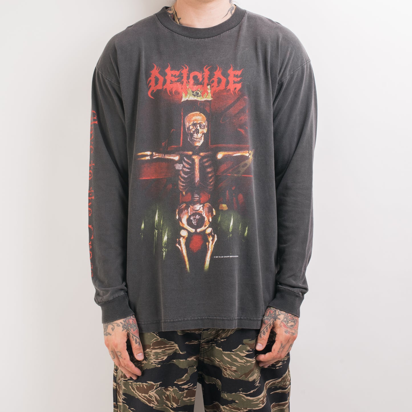 Vintage 1997 Deicide Slave To The Cross Longsleeve