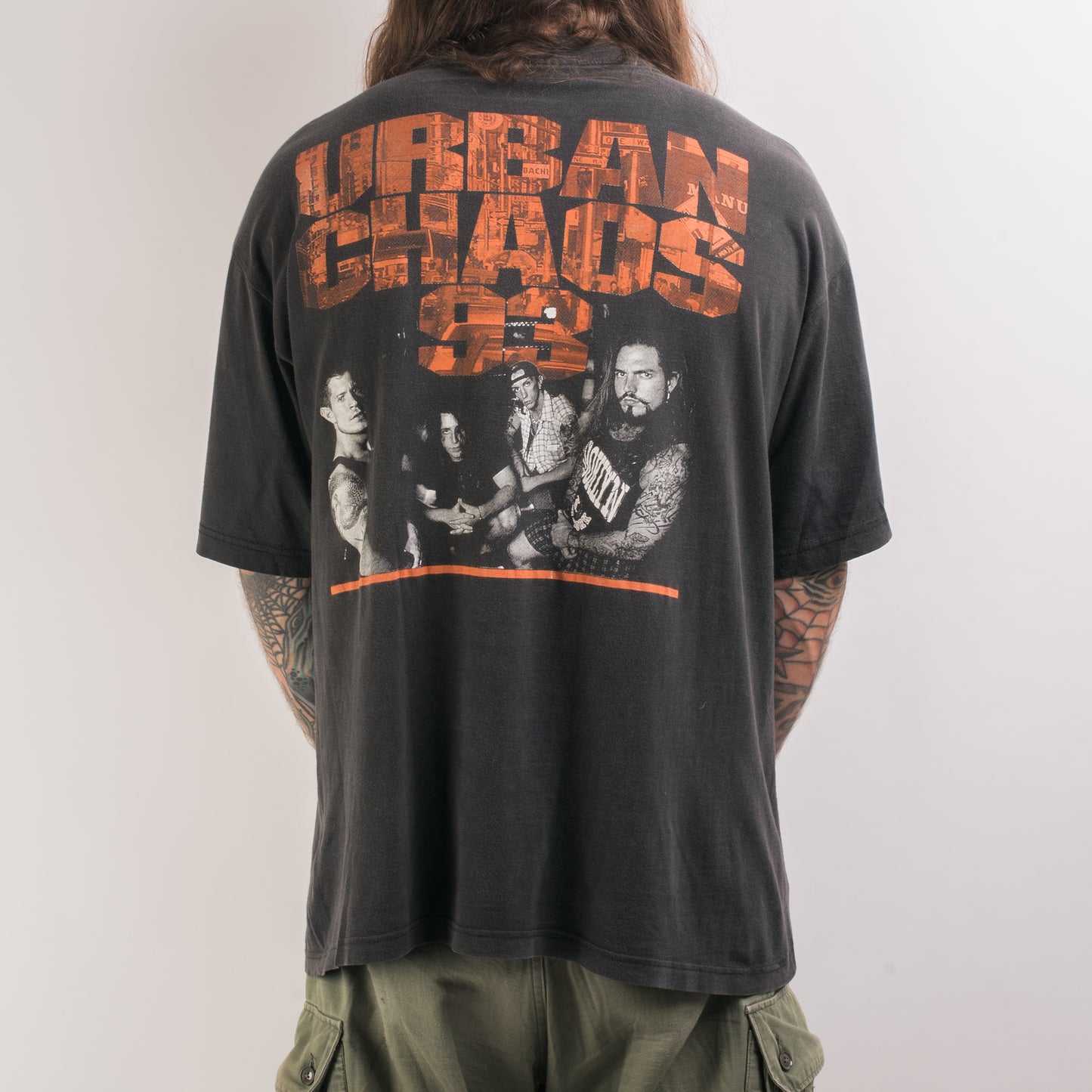 Vintage 1993 Biohazard Urban Chaos T-Shirt