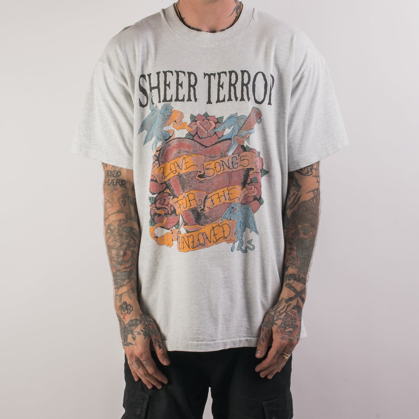 Vintage 90’s Sheer Terror Love Songs For Unloved T-Shirt